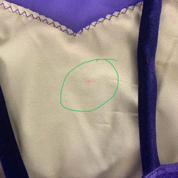 Mara Dancewear Child Large Contemporary Set Velvet Beaded Skort & Top Perform - Picture 8 of 8